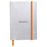  Notes A6, Rhodiarama soft, s gumicom, diktando crte, silver | shoptok.hr