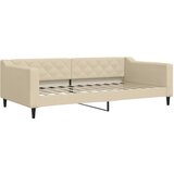  Dnevni krevet na razvlačenje s ladicama krem 100x200 cm tkanina | shoptok.hr