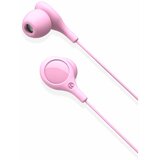 XO žičane slušalice EP46 mini jack sa poništavanjem buke pink boje | shoptok.hr