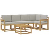  Set vanjskih sofa 6 pcs Bijela i svjetlosiva | Eponuda.com