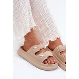 Boto Foam Women's Platform Slippers Dark Beige Falowena | shoptok.hr