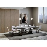 Itamoby   Baita Evolution (90x180/284 cm) - siva, barva nog: antracit - raztegljiva jedilna miza, (20842123) | Shoptok.si