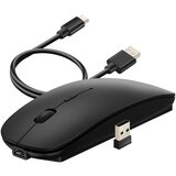 Wiwu Brezžična miška Bluetooth in USB 2. Kompaktno polnjenje 4G, Črna, (5000009806) | Shoptok.si