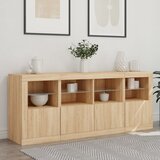  Komoda s LED svjetlima boja hrasta sonome 163x37x67 cm | shoptok.hr