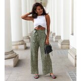 Gemre Green pleated trousers Roffeno | shoptok.hr