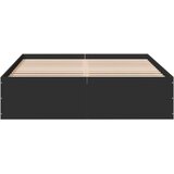  Okvir kreveta crni 120 x 200 cm od konstruiranog drva | shoptok.hr