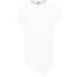 Urban Classics Asymmetrical long T-shirt white Cene