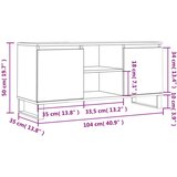 TV ormarić boja hrasta sonome 104x35x50 cm konstruirano drvo | shoptok.hr