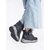 Shelvt Navy blue girls' insulated ankle boots | shoptok.hr