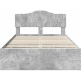  Krevetna konstrukcija s ladicama Betonski sivi 135 x 190 cm Siva 196 x 138 x 90 cm | shoptok.hr