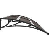  Nadstrešnica za vrata crna 240 x 80 cm PC | shoptok.hr