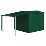 BIOHORT Europa Bočna nadstrešnica (D x Š: 2,28 x 1,5 m, Čelik, Tamnozelene boje) | shoptok.hr