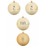  Set božićnih kuglica XXL 4 pcs Zlatno Plastika | shoptok.hr