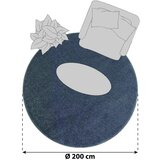 Novel Preproga Z Visokim Florom Ata, Svetlo Siva, Ø 200cm | Shoptok.si