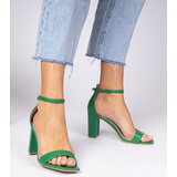 D/CEO marka niezdefiniowana Green block heel sandals Kasedi | ePonuda.com