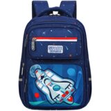  Dječji školski ruksak s remenom za prsa, tamnoplavi, Rocket Space 20L 41cm Cijene
