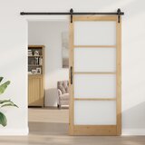 vidaXL Notranja vrata s steklom "ORKDAL" 93x211x4 cm Masivni bor | Shoptok.si