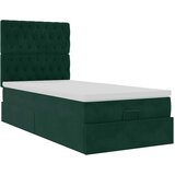  Okvir kreveta s madracima tamnozeleni 90x200cm baršunasti | shoptok.hr