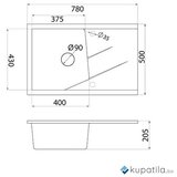  Sudoper bež Xgranit Linea Plus Metalac | Eponuda.ba