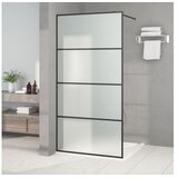  Pregrada za tuš črna 100x195 cm motno ESG steklo | Shoptok.si