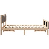  Okvir za krevet Sivo-smeđa 150 x 200 cm tkanina | shoptok.hr