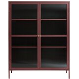 Unique Furniture Crvena metalna vitrina Bronco, visina 140 cm Cijene