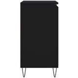  Komoda crna 60 x 35 x 70 cm od konstruiranog drva | shoptok.hr