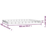  Ograda za pse s 32 panela crna 100 x 50 cm čelik obložen prahom | shoptok.hr