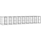 vidaXL Zunanji pasji boks jeklo 21,78 m² Cene