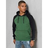 DStreet Bluza męska basic z kapturem zielona Cene