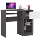 AKORD Piksel Računalniška Miza, Desna Izvedba, Siva/Bela, (5000332958) | Shoptok.si