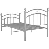  Posteljni okvir siv kovinski 90x200 cm, (20647583) | Shoptok.si