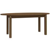 Maison Chic Klubska mizica - kavna mizica - Nizka mizica medeno rjava 110x55x45 trdna borovina, (21753979) Cene