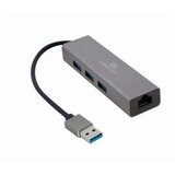  USB hub + GLAN Ethernet adapter 10/100/1000 USB A plug/RJ45, GEMBIRD A-AMU3-LAN-01 | Eponuda.ba