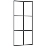  Klizna vrata s priborom ESG staklo i aluminij 90 x 205 cm | Eponuda.ba