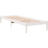 vidaXL Okvir kreveta bez madraca bijeli 100x210 cm masivna borovina | shoptok.hr