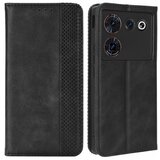 INORCO Za ZTE nubia Z50 Ultra Anti-Drop Wallet Case Retro PU usnjeni preklopni ovitek za telefon s stojalom, (22035467) Cene