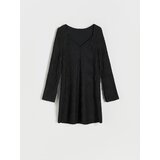 Reserved obleka iz džersija - črna | Shoptok.si