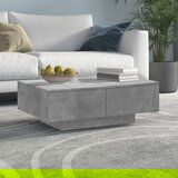 vidaXL Klubska mizica betonsko siva 90x60x31 cm iverna plošča, (20712536) | Shoptok.si