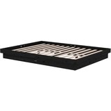  Okvir za krevet od masivnog drva crni 135 x 190 cm bračni | Eponuda.com