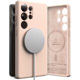 Ringke SILIKONSKI MAGNETNI MAGSAFE GALAXY S25 ULTRA ROZA SAND, (5000011168) | Shoptok.si
