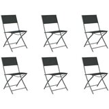  7-dijelni vrtni blagovaonski set sivo-crni | shoptok.hr