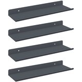  Lebdeća polica Zidne 4 pcs Antracit 30 x 9 x 2,5 cm Čelik | Eponuda.com