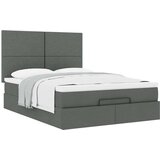 vidaXL otomanski okvir kreveta s madraca tamnosivi 140x200cm tkanine | shoptok.hr
