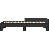  Okvir za krevet crni 75 x 190 cm od konstruiranog drva | shoptok.hr