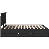 Konstrukcija postelje Črna 180 x 200 cm Inženirsko leseno, (5000121292) | Shoptok.si
