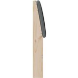  Tapecirani uzglavlje Tamno siva 140 cm Čvrsto borovo drvo | shoptok.hr