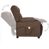  Masažni stol s funkcijo vstajanja taupe blago, (20939831) | Shoptok.si