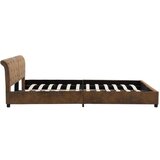  Posteljni okvir rjav iz umetnega semiš usnja 180x200 cm, (20606473) | Shoptok.si