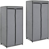  Ormari 2 kom sivi 75 x 50 x 160 cm | shoptok.hr